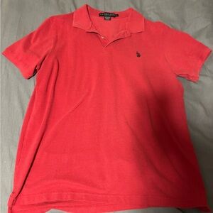 U.S. Polo Assn. Men's Coral-Red Short Sleeve Polo